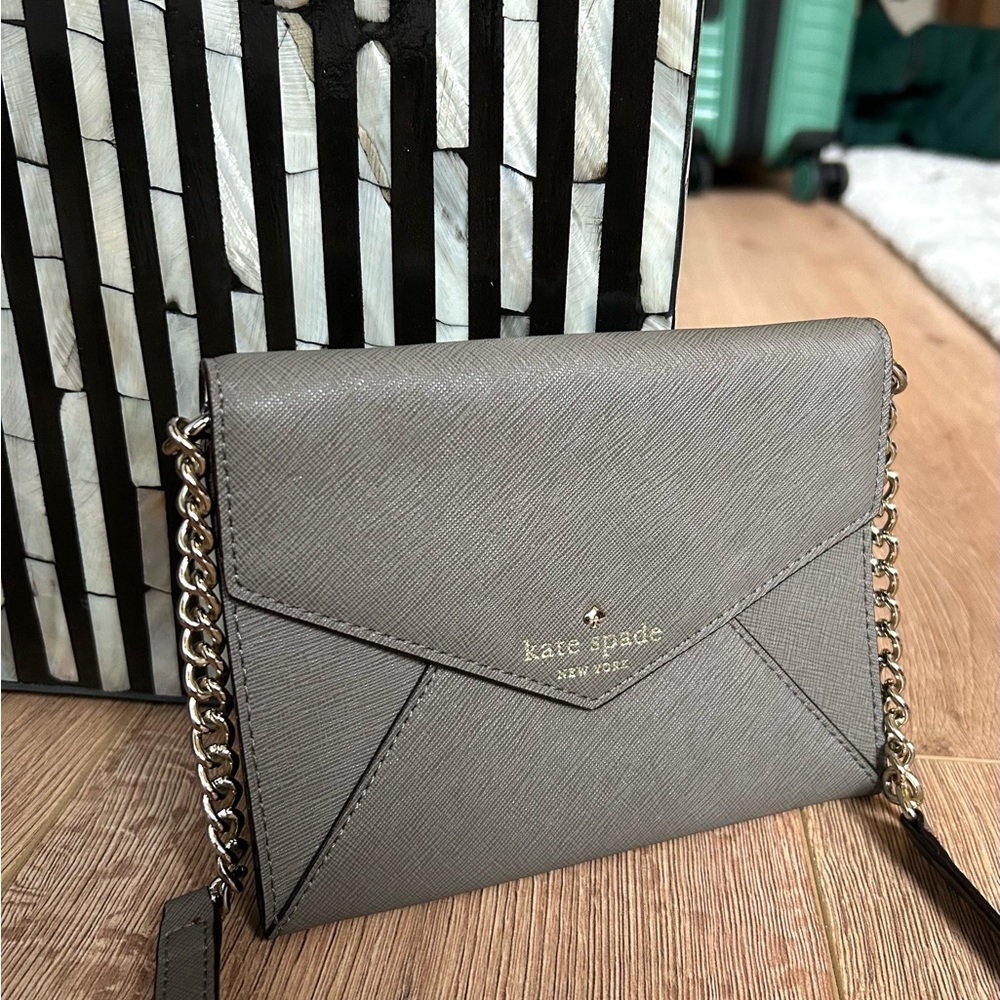 Kate Spade Gray Crossbody Bag - Picture 2 of 5